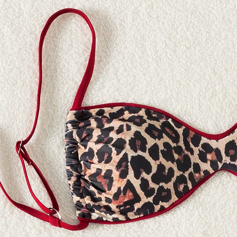 Bandeau Bikini Set with Adjustable Straps and Side Tie Bottoms view 3