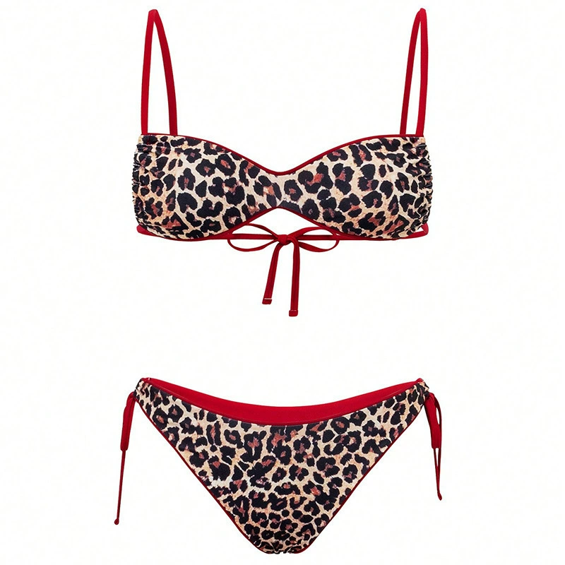 Bandeau Bikini Set with Adjustable Straps and Side Tie Bottoms view 6