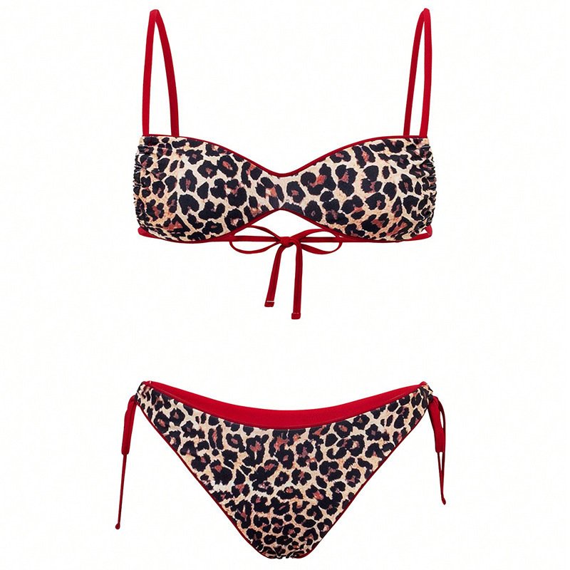 Red leopard print