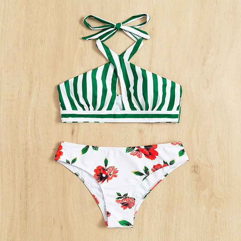 Cross Halter High Waist Two-Piece Bikini view 3