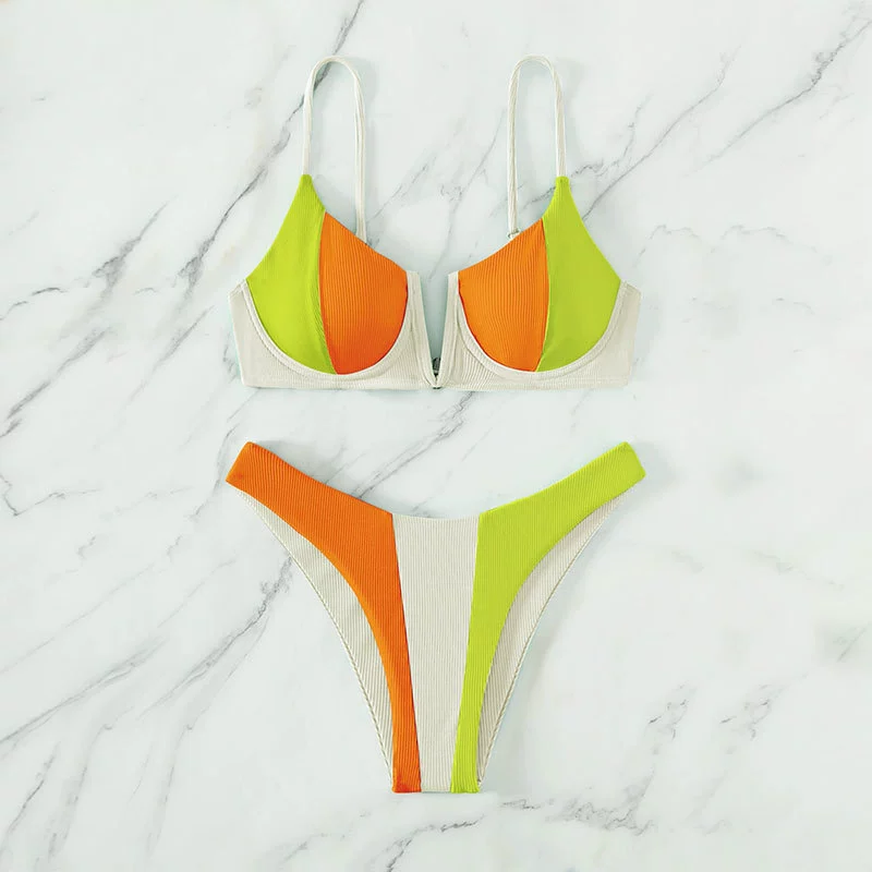 Women’s Underwire Bikini Set with Triangle Bottoms