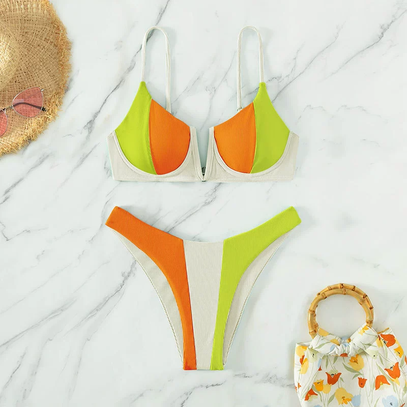 Women’s Underwire Bikini Set with Triangle Bottoms
