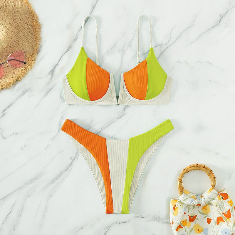 White-Orange-Green