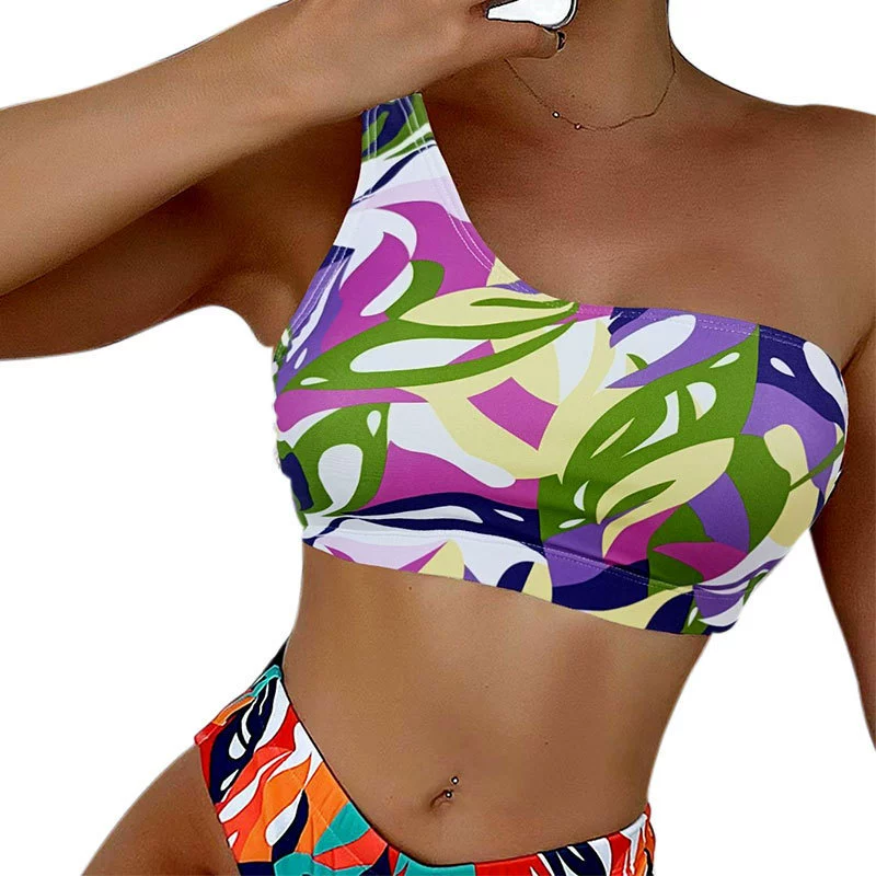 One-Shoulder High-Waist Bikini Set view 8