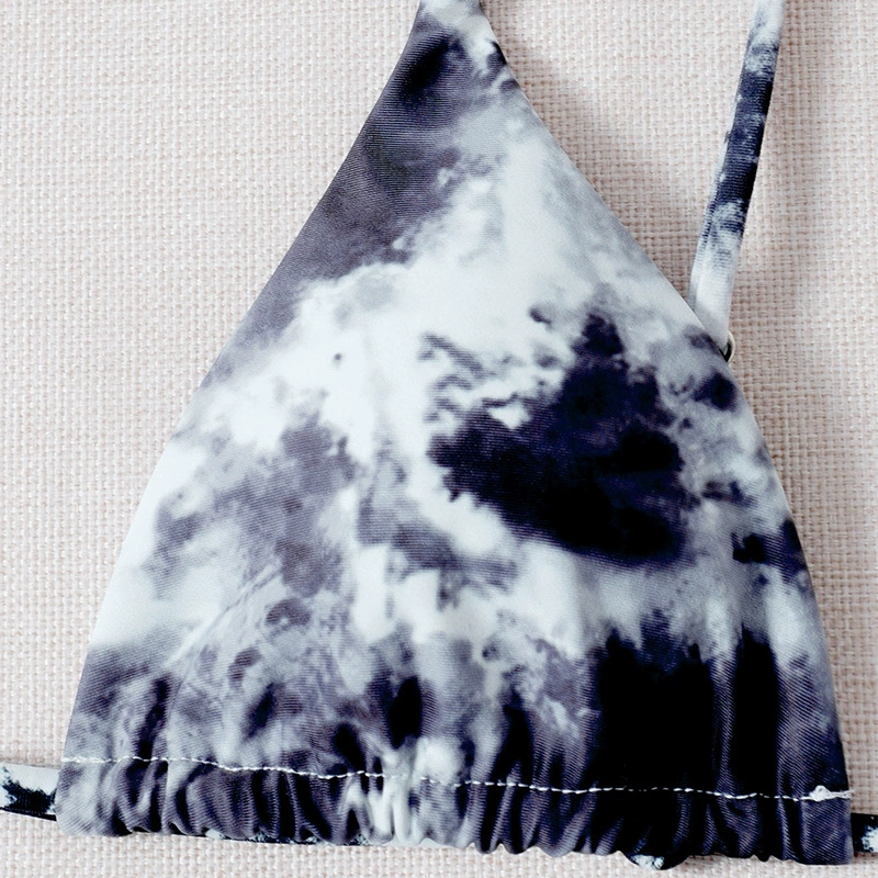 Triangle Halter Bikini Two-Piece Swimsuit Set view 3