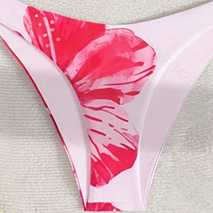 Halter Triangle String Bikini Set view 4