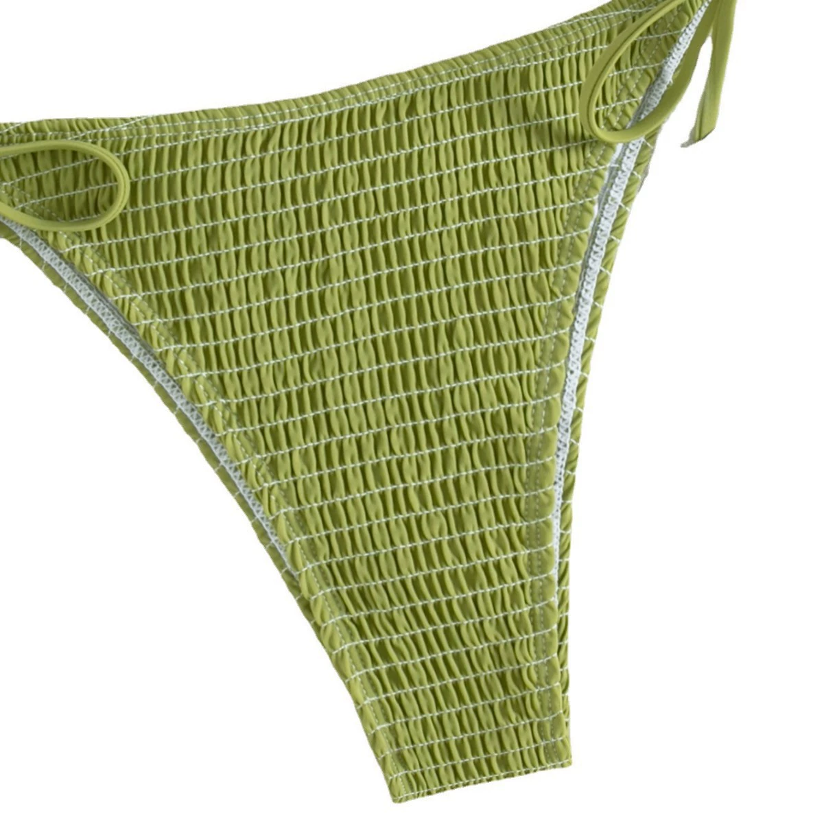 Two-Piece Bikini Set with Halter and Side Ties view 5