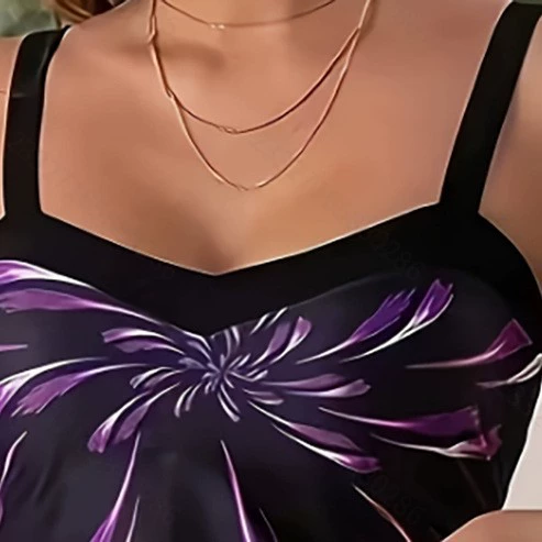 Skirted Two-Piece Swimsuit with Adjustable Straps view 5