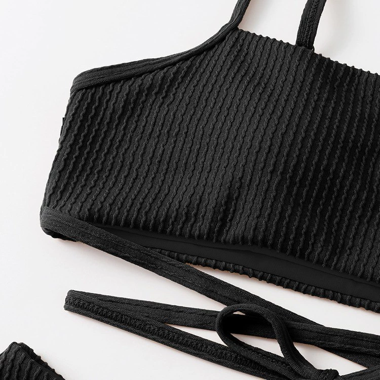 Two-Piece Bikini Set with Adjustable Straps and Waist Tie view 4