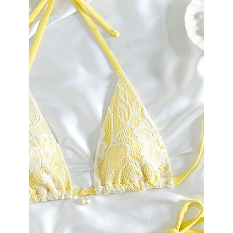 Two-Piece Halter Bikini Set with Side Ties view 3