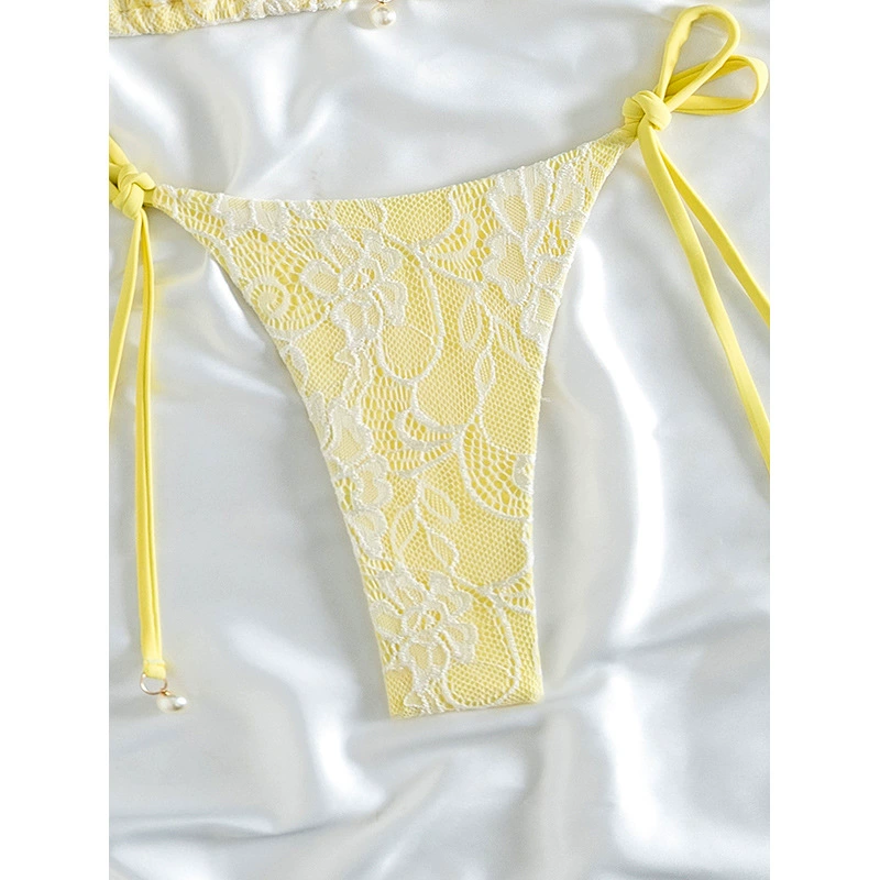 Two-Piece Halter Bikini Set with Side Ties view 4