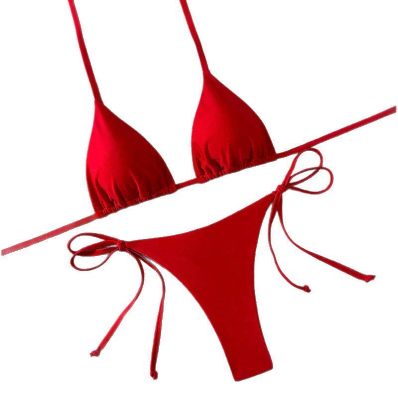 Women's Triangle Cup Tie-Side Bikini Set view 5