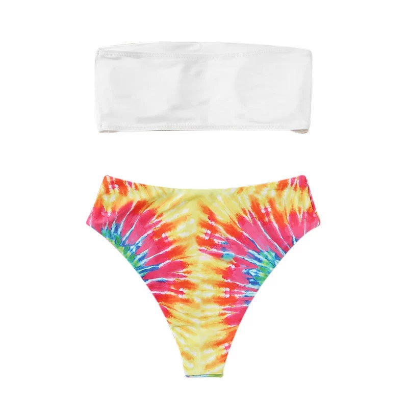 Two-Piece Bandeau Bikini Set with Triangle Briefs view 6
