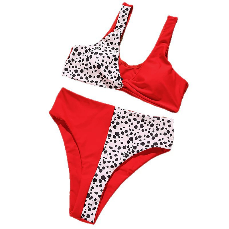 Twist Front High Waisted Two-Piece Bikini Set view 5