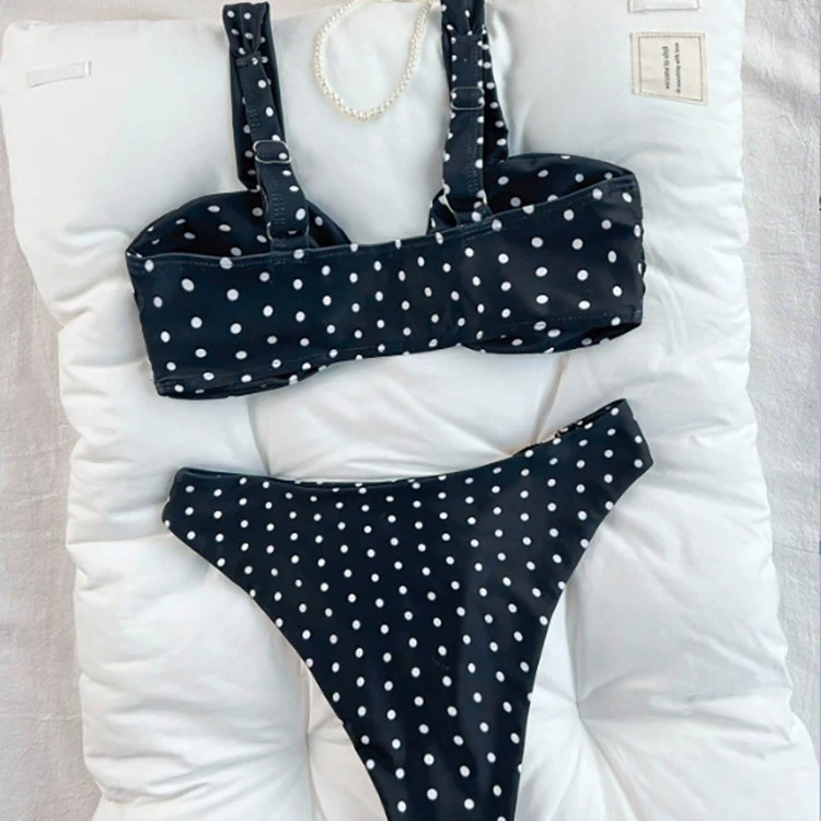 Women’s Shell Detail Bikini Set with Adjustable Straps