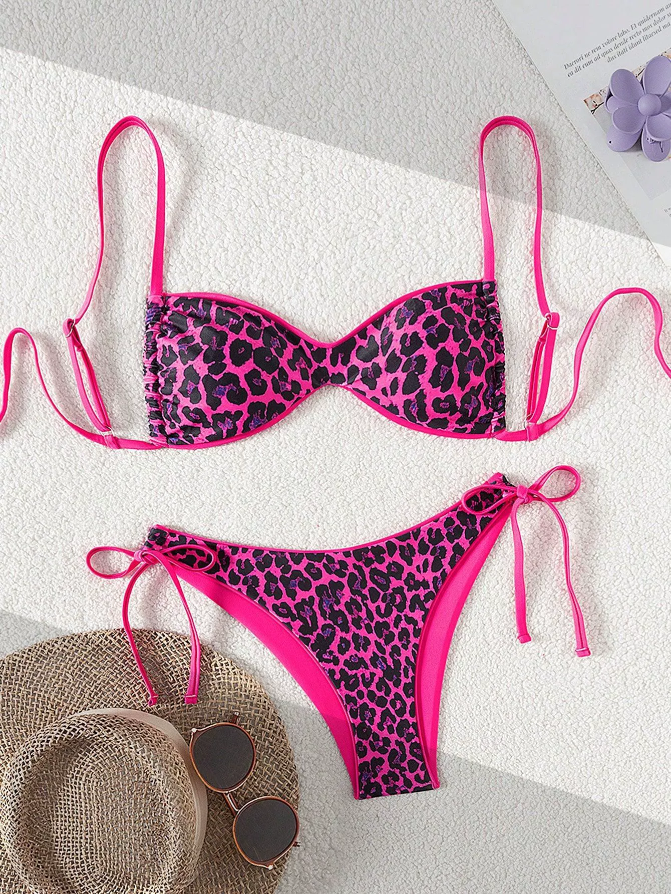 Two Piece Twist Bandeau Bikini Set view 10