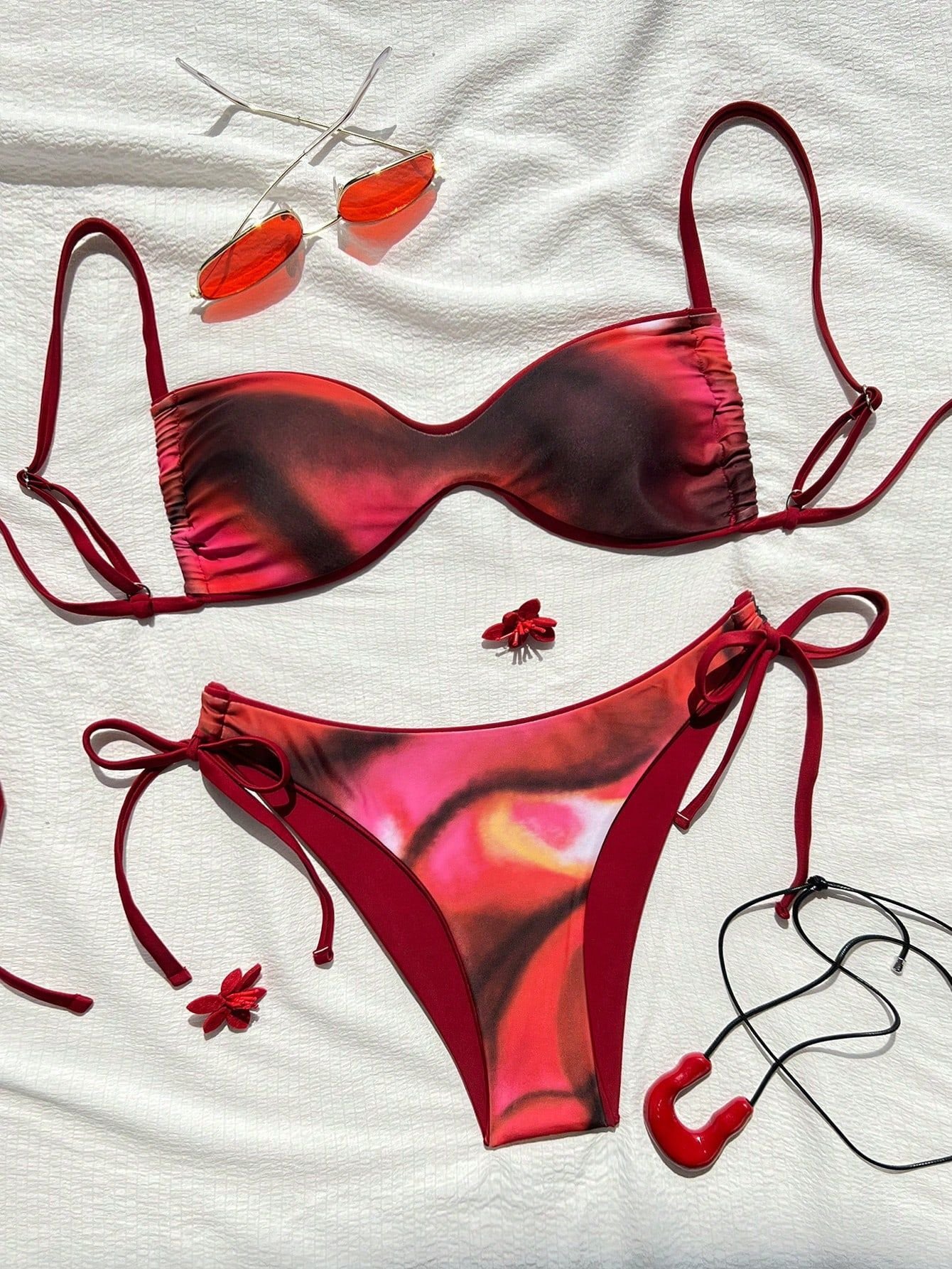 Black-red Tie-dye