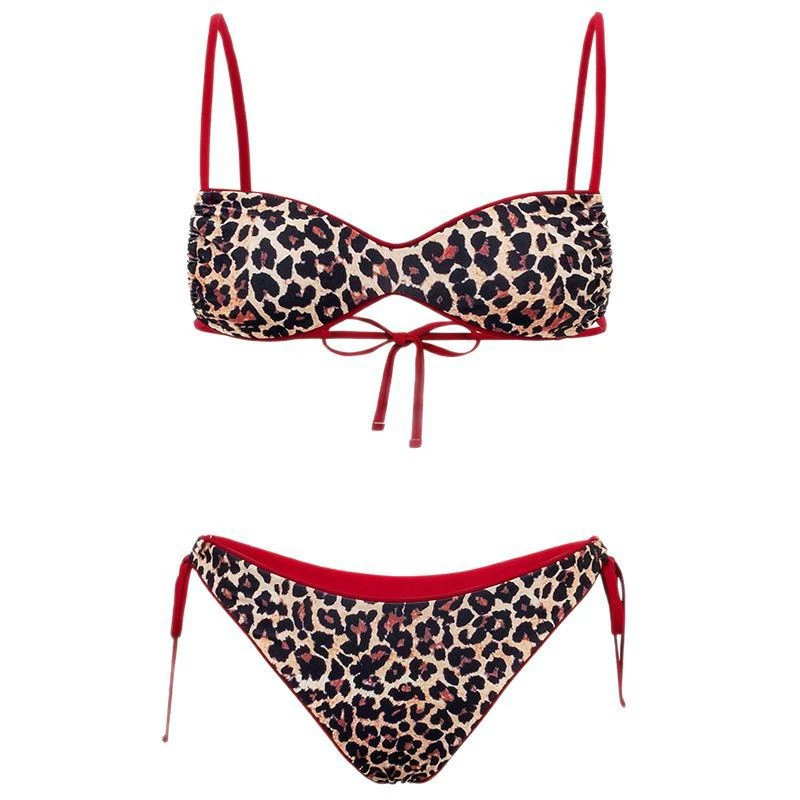 Two Piece Twist Bandeau Bikini Set view 5