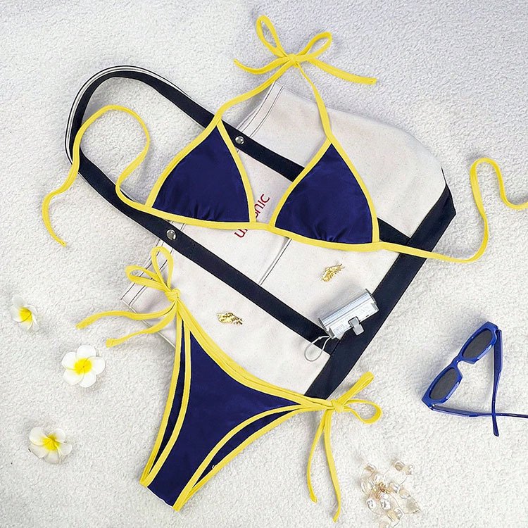 Navy Blue and Yellow