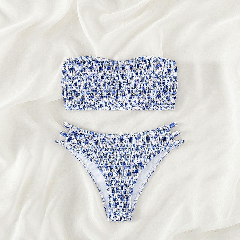 White and Blue Floral