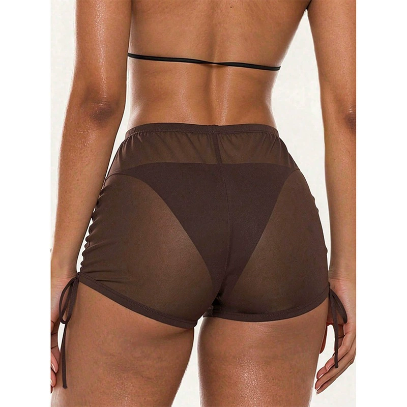 Halter Triangle Bikini with High-Waist Boy Shorts view 4