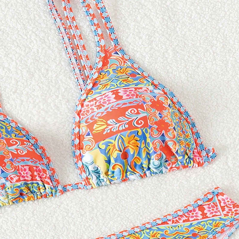 Two-Piece Bikini Set with Double Straps view 3