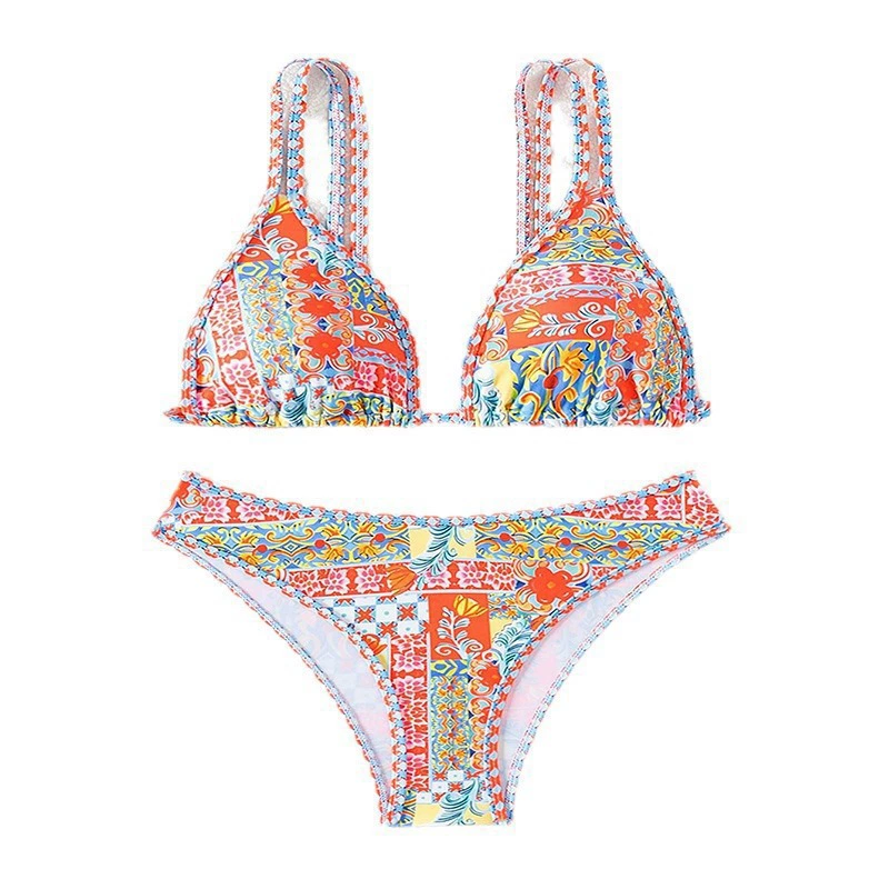 Two-Piece Bikini Set with Double Straps view 5