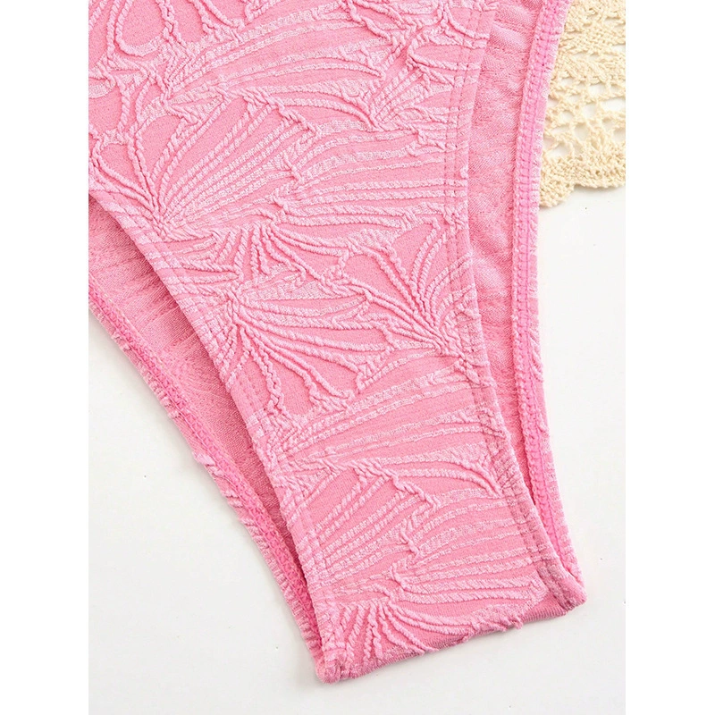 Two-Piece Underwire Bikini Set with High-Cut Bottoms view 4