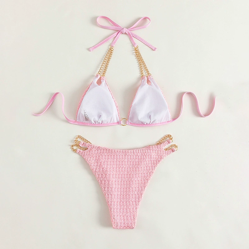 Women's Chain Halter Bikini Set view 3