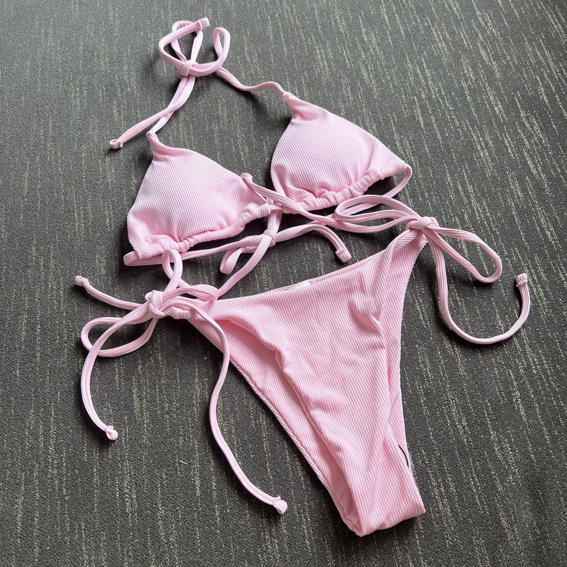 Two-Piece Tie-Side Triangle Bikini view 14