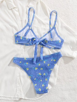 Blue lace-up style