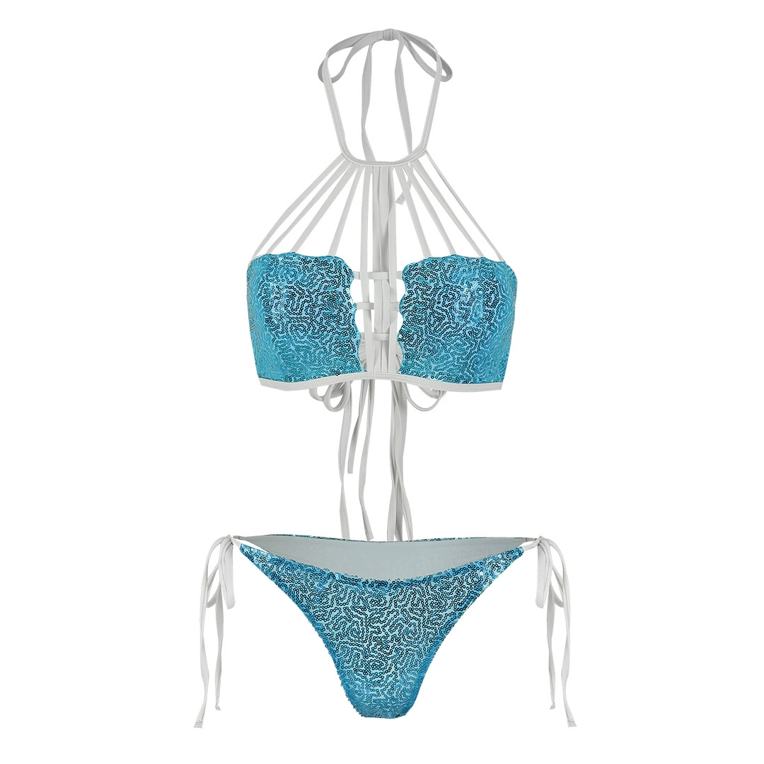 Strappy Halter Two-Piece Bikini
