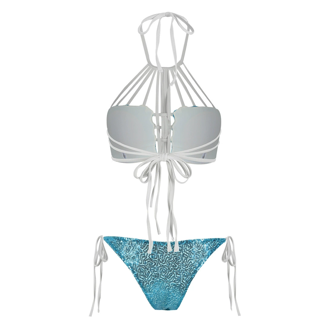 Strappy Halter Two-Piece Bikini view 3