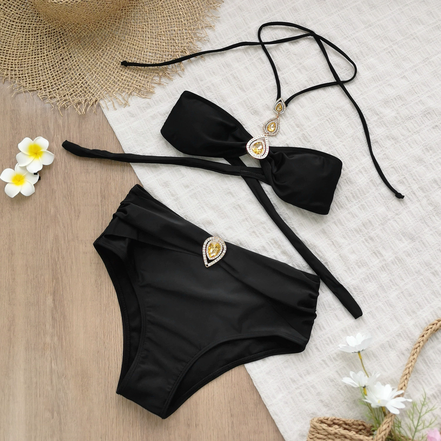 Halter Bandeau Two-Piece Bikini Set view 6
