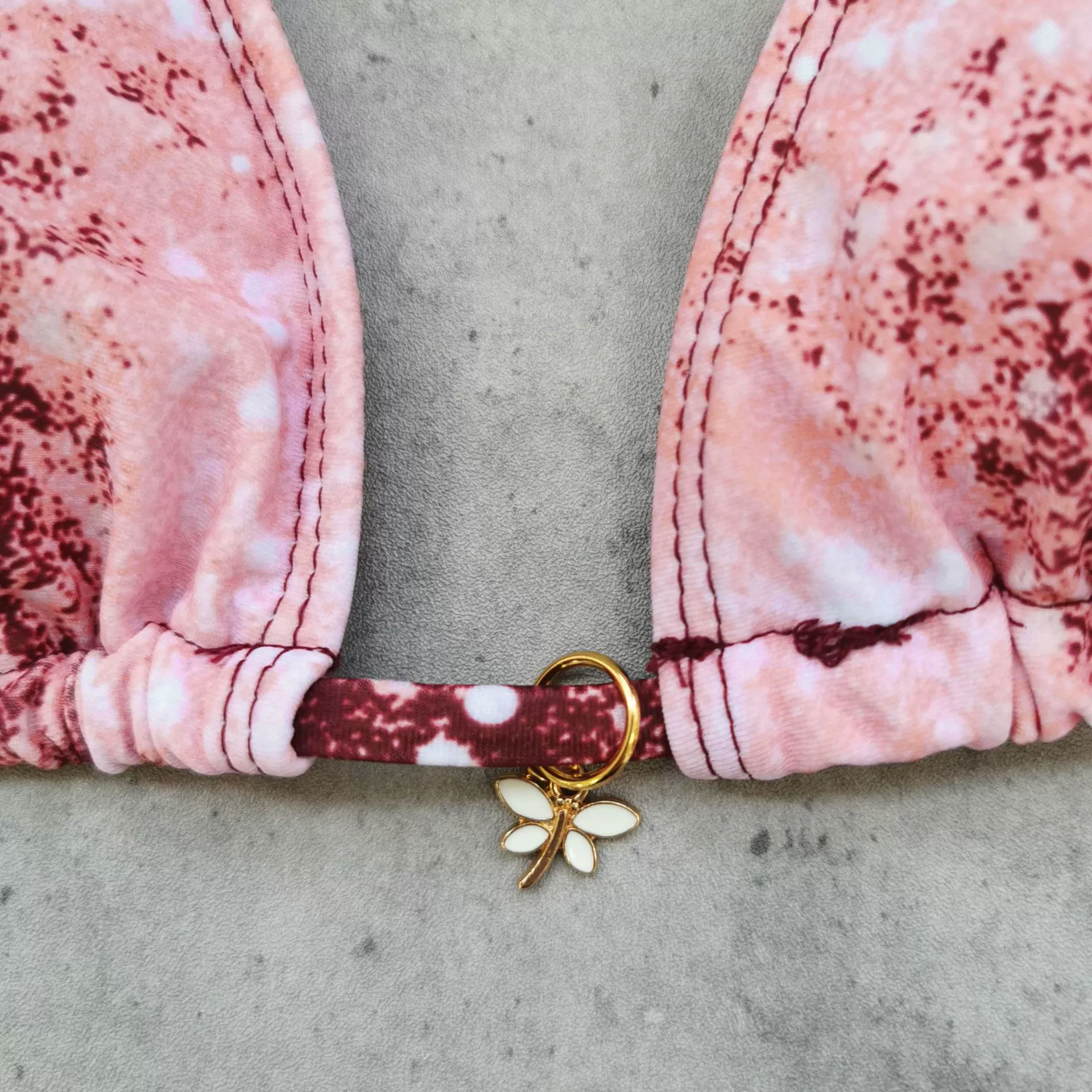 Beaded Triangle Bikini Set with Tie-Side Bottoms view 4
