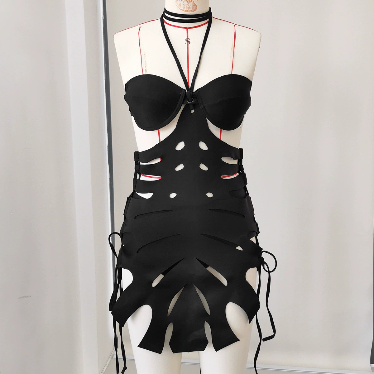 Halter Bandeau Two-Piece Swimsuit Set
