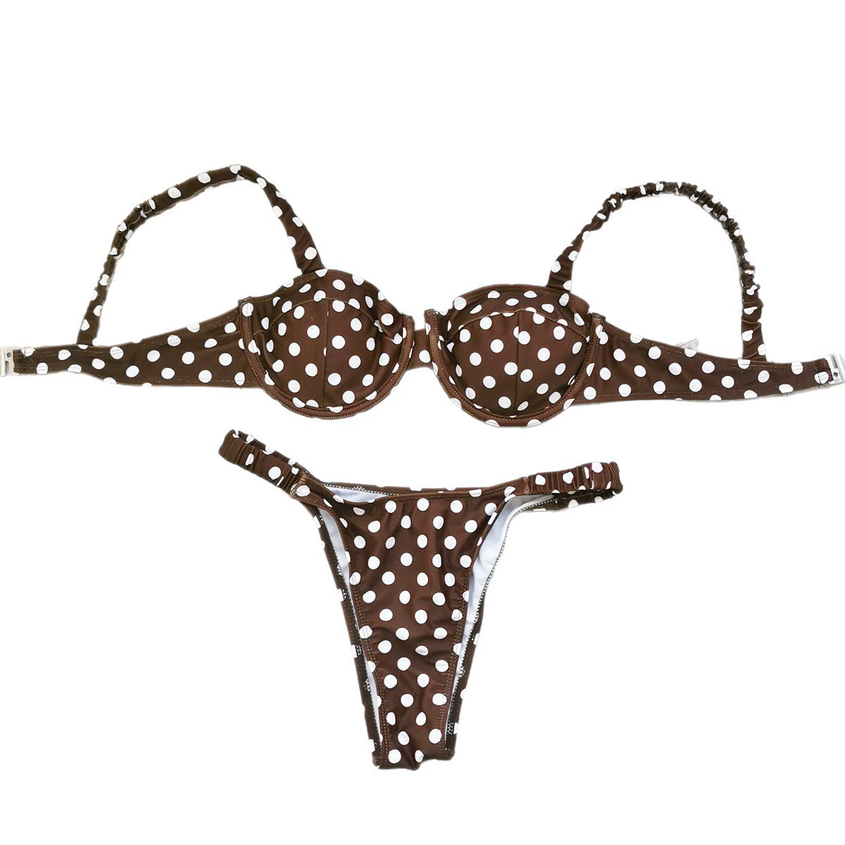Two-Piece Swimwear with Underwire Bra and Side-Tie Bikini Bottom view 5