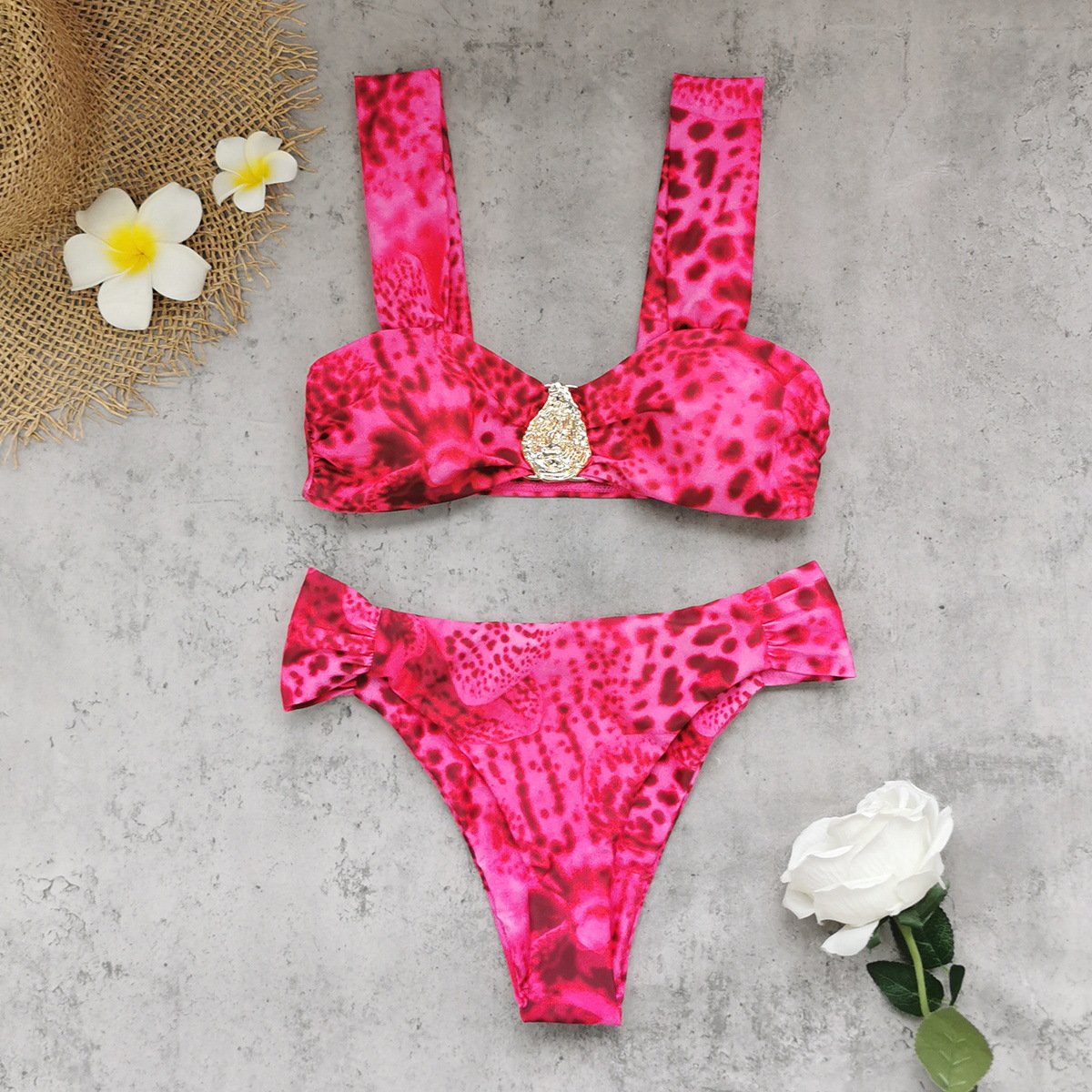 Pink Leopard Bikini