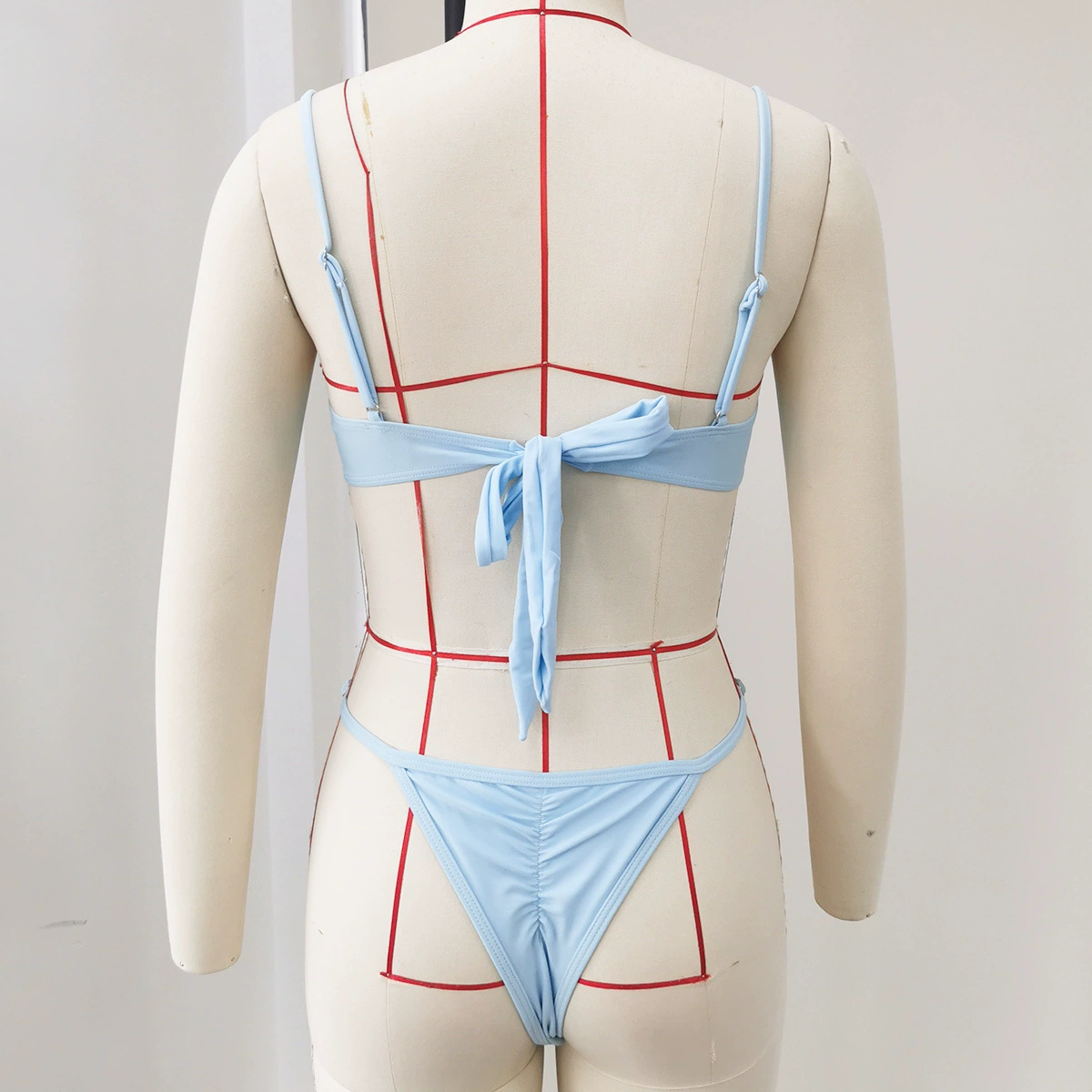 Women's Bikini Set with Underwire Top and Tie Back view 4