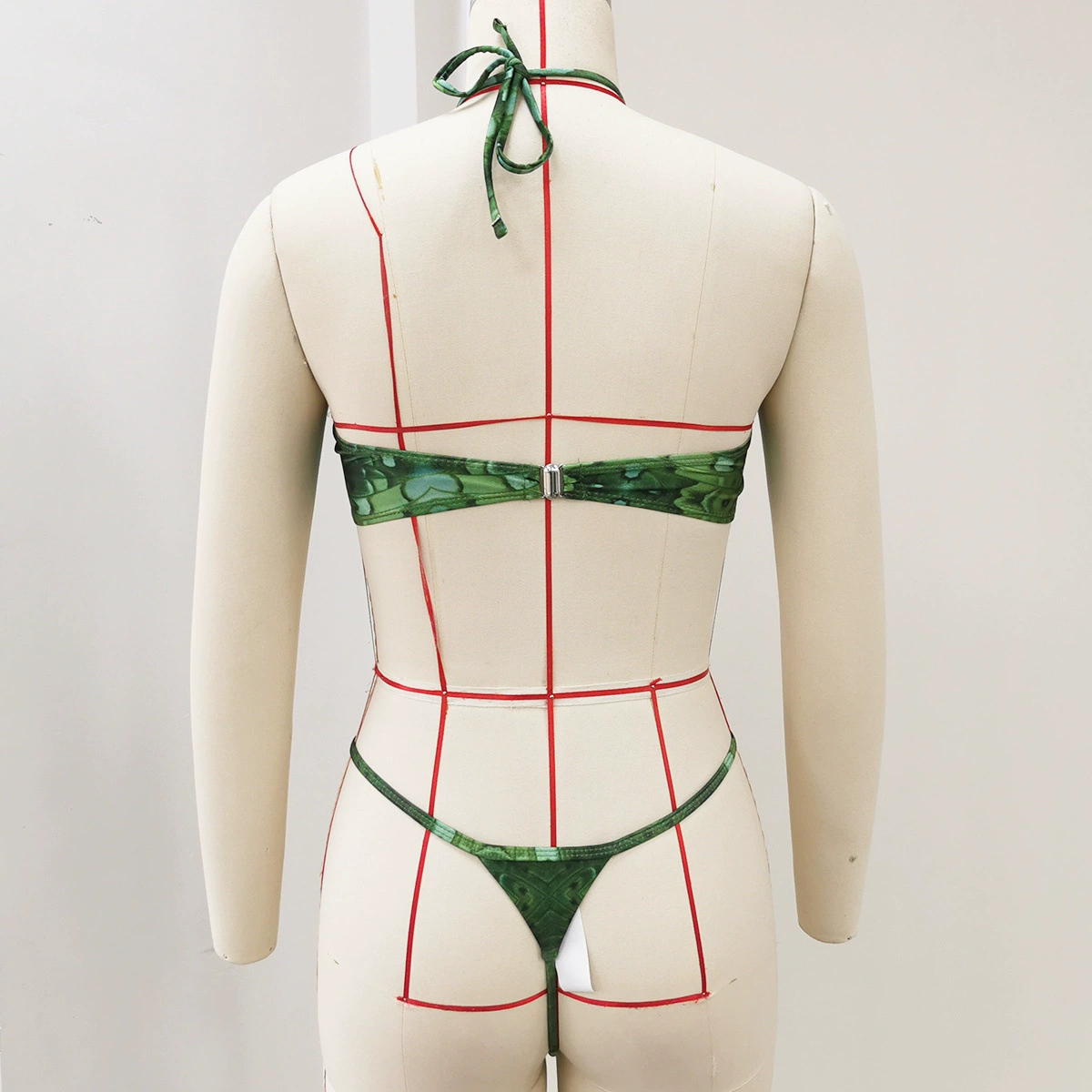 Halter Bandeau Bikini Set with O-Ring view 4