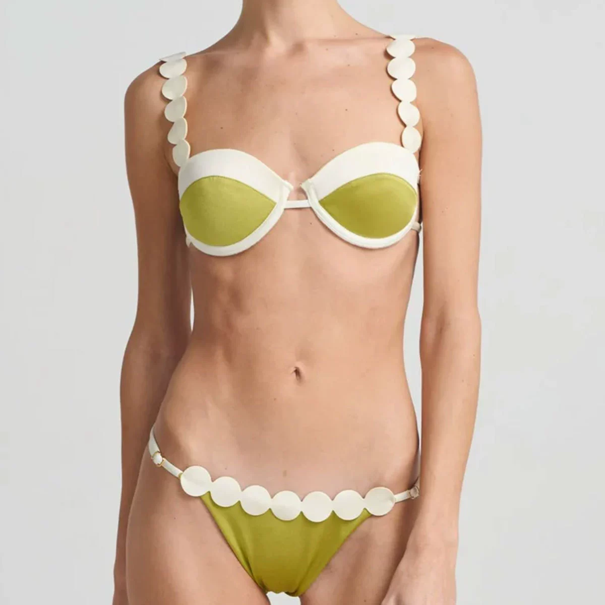 Balconette Bikini Set with Decorated Straps view 3