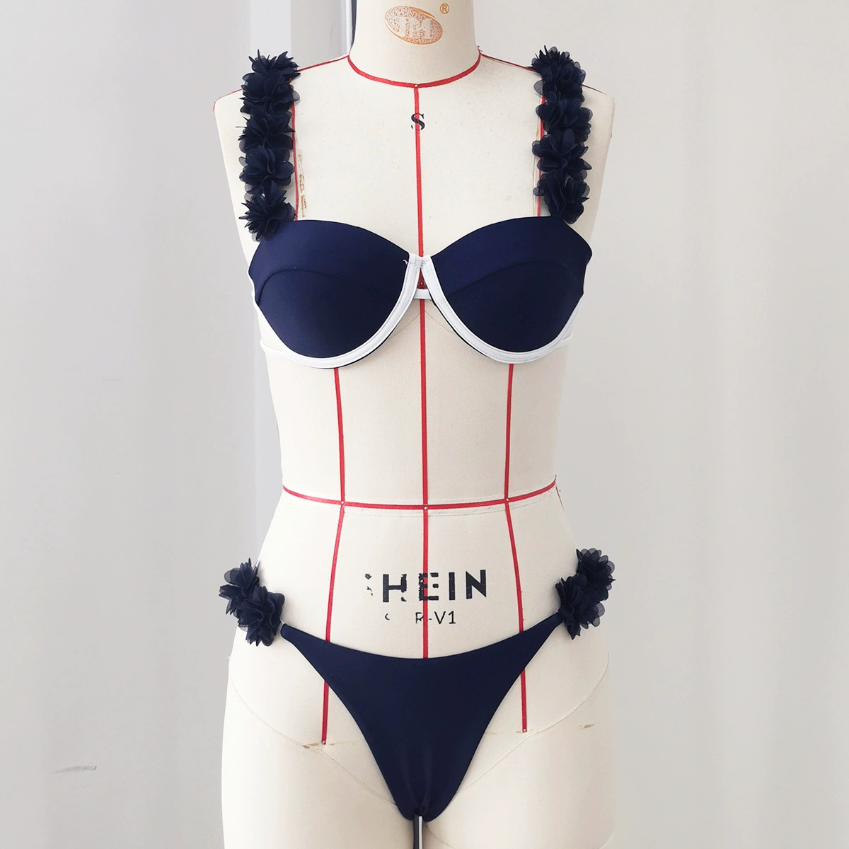 Balconette Bikini Set with Decorated Straps view 6