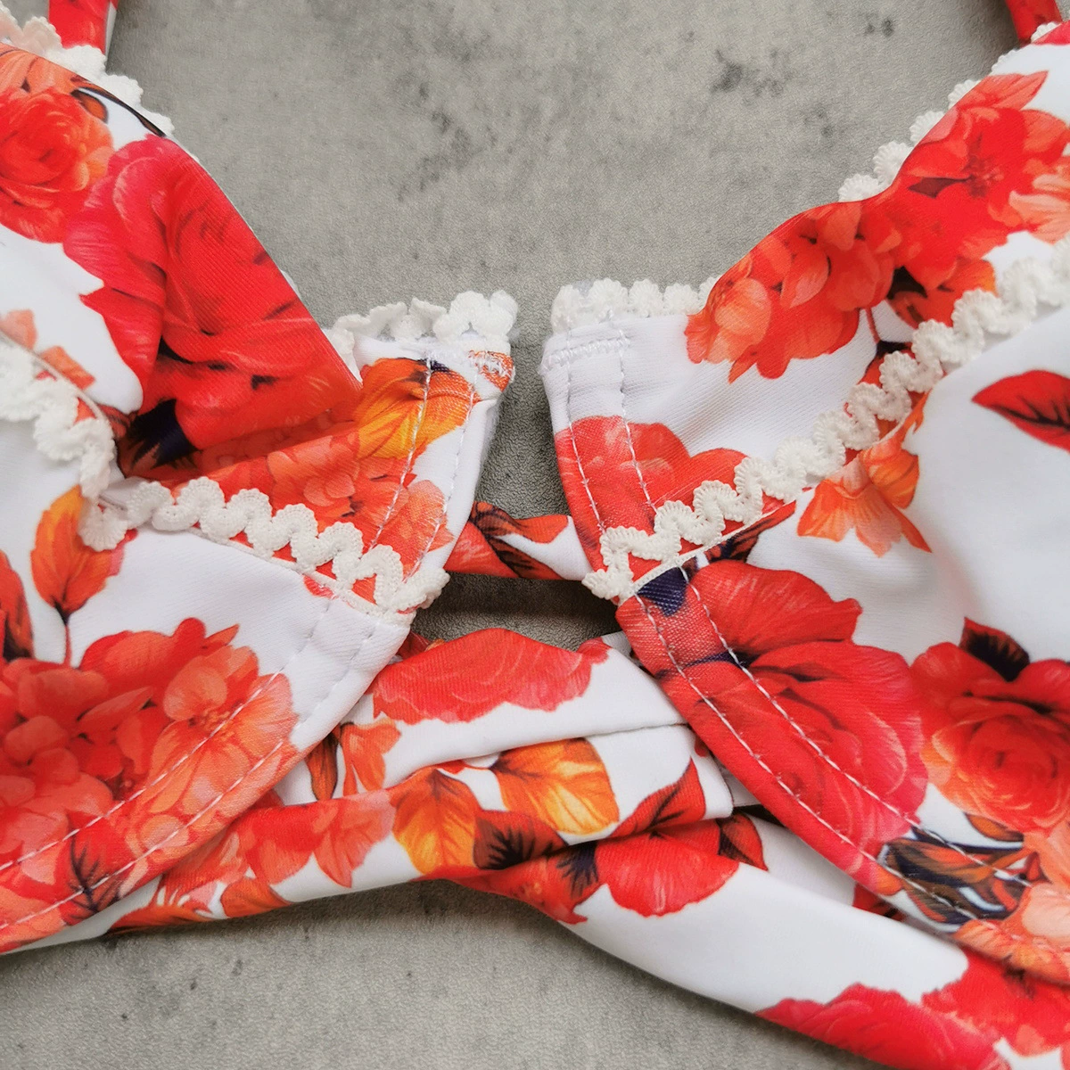 Triangle Bikini Set with Tie Back and Side Ties view 4