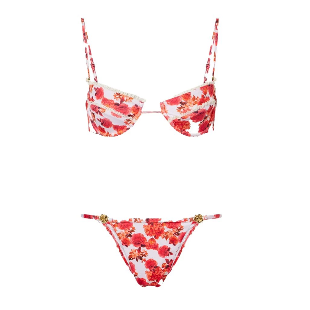 Triangle Bikini Set with Tie Back and Side Ties view 5