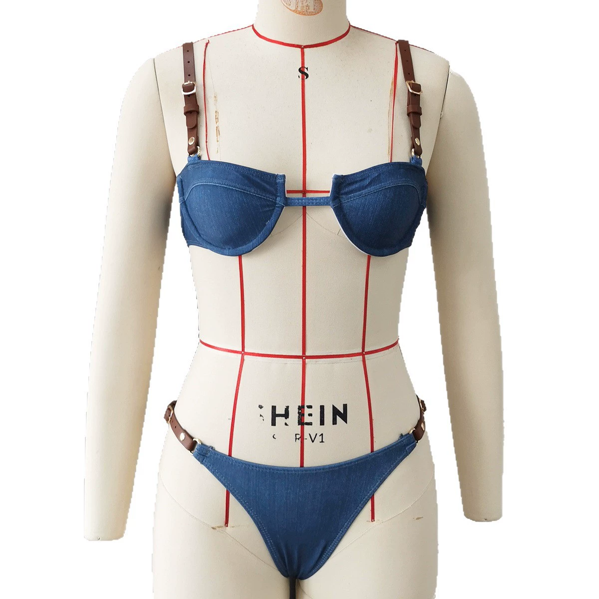 Two-Piece Balconette Bikini with High-Cut Brief view 5