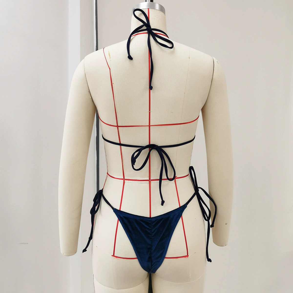 Halter Neck Two-Piece Bikini Set with Side-Tie Bottoms view 3