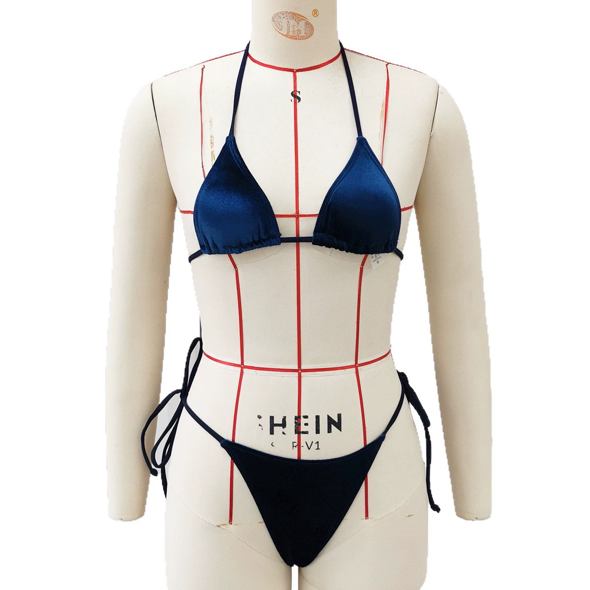 Halter Neck Two-Piece Bikini Set with Side-Tie Bottoms view 5