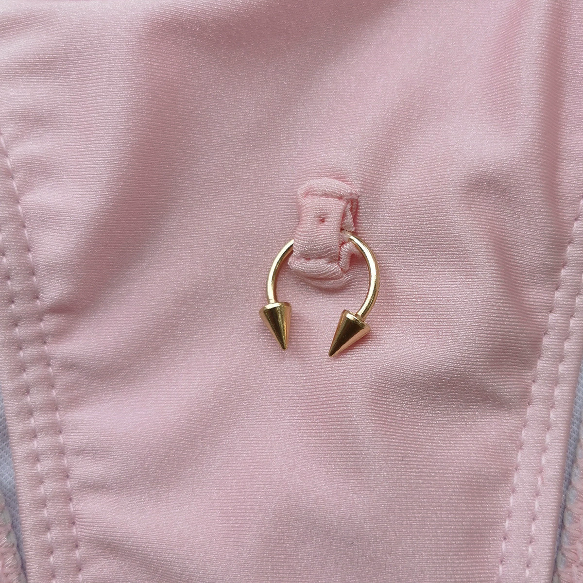 Spiked Ring Detail Two-Piece Bikini Set view 4