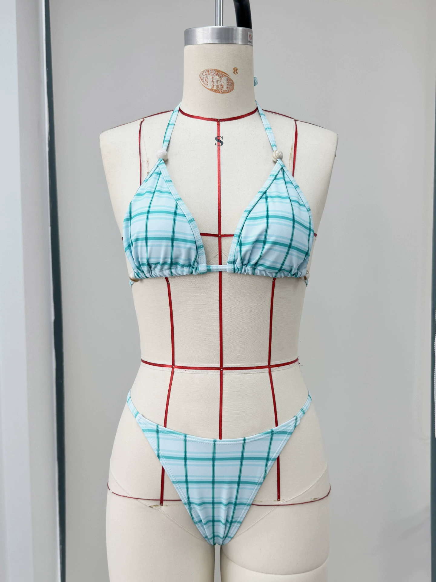 Women's Triangle Bikini and Headscarf Set view 6