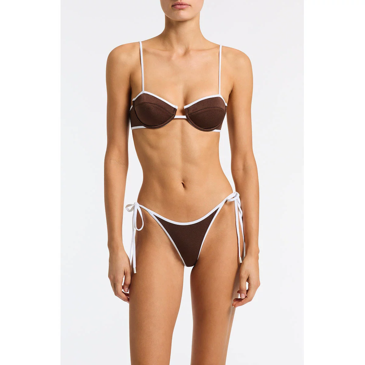Women’s Two-Piece Bikini Set with Underwire Top and Side-Tie Bottom